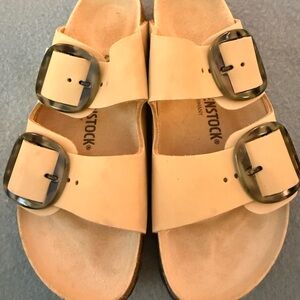 Birkenstock Tan Sandals with Buckles